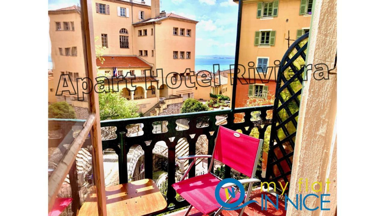 Aparthotel Riviera - Balcon Honore 1 - Old Town - 5 Mn Promenade Des Anglais Et Plage - Charme Absolu - Appartement 2 Pieces Avec Balcon Ac - Vue Mer Et Ville نيس المظهر الخارجي الصورة